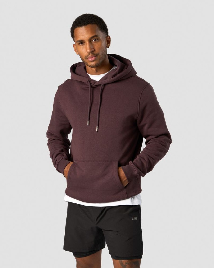 Herr ICIW Langarmat | Everyday Hoodie Men Burgundy