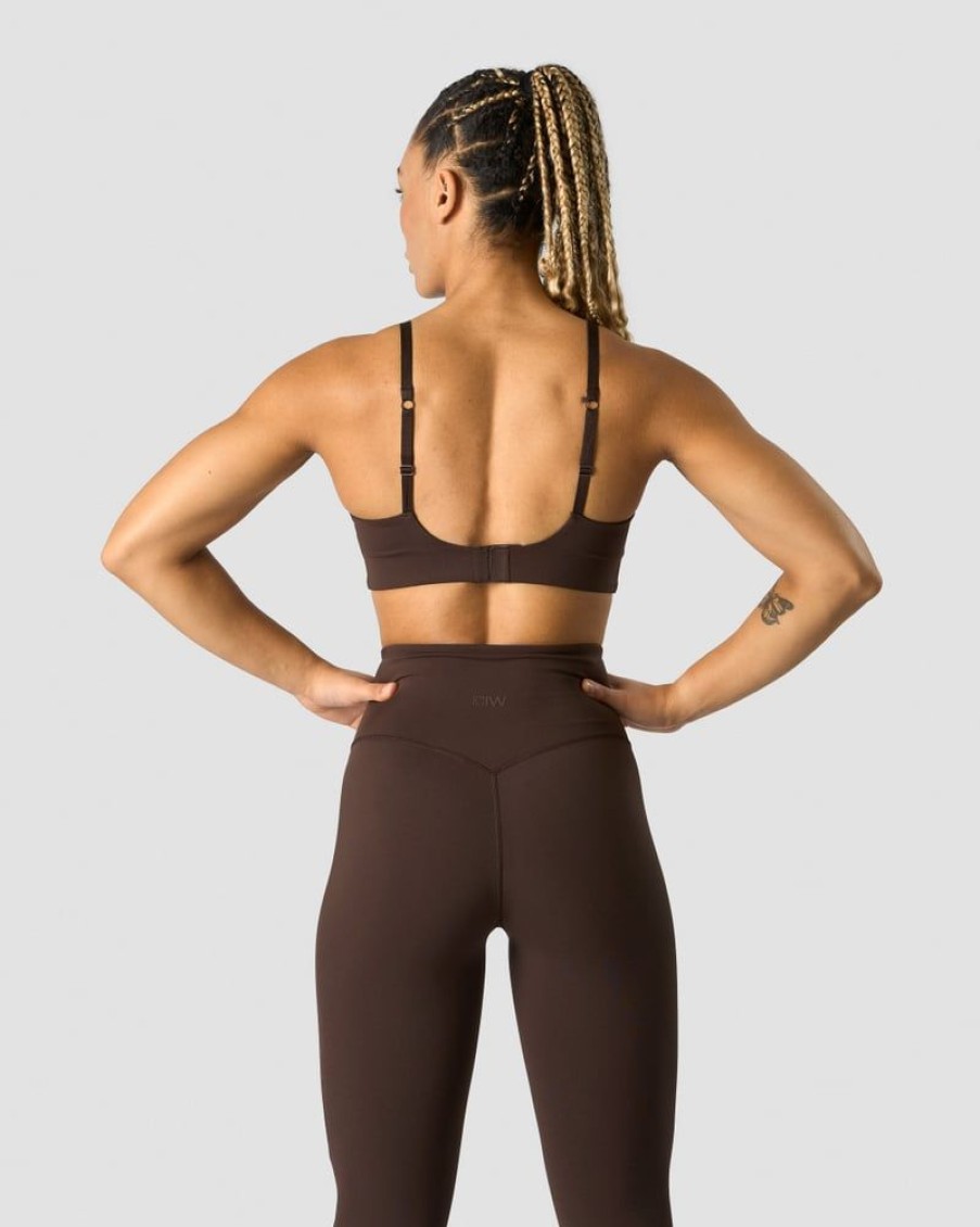 Dam ICIW Sport-Bh | Stride Strappy Sportsbra Dark Brown