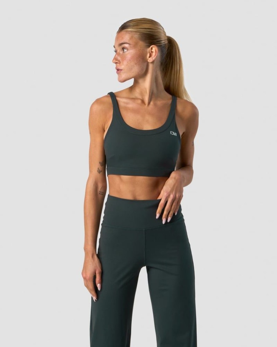 Dam ICIW Sport-Bh | Nimble Sports Bra Dark Green