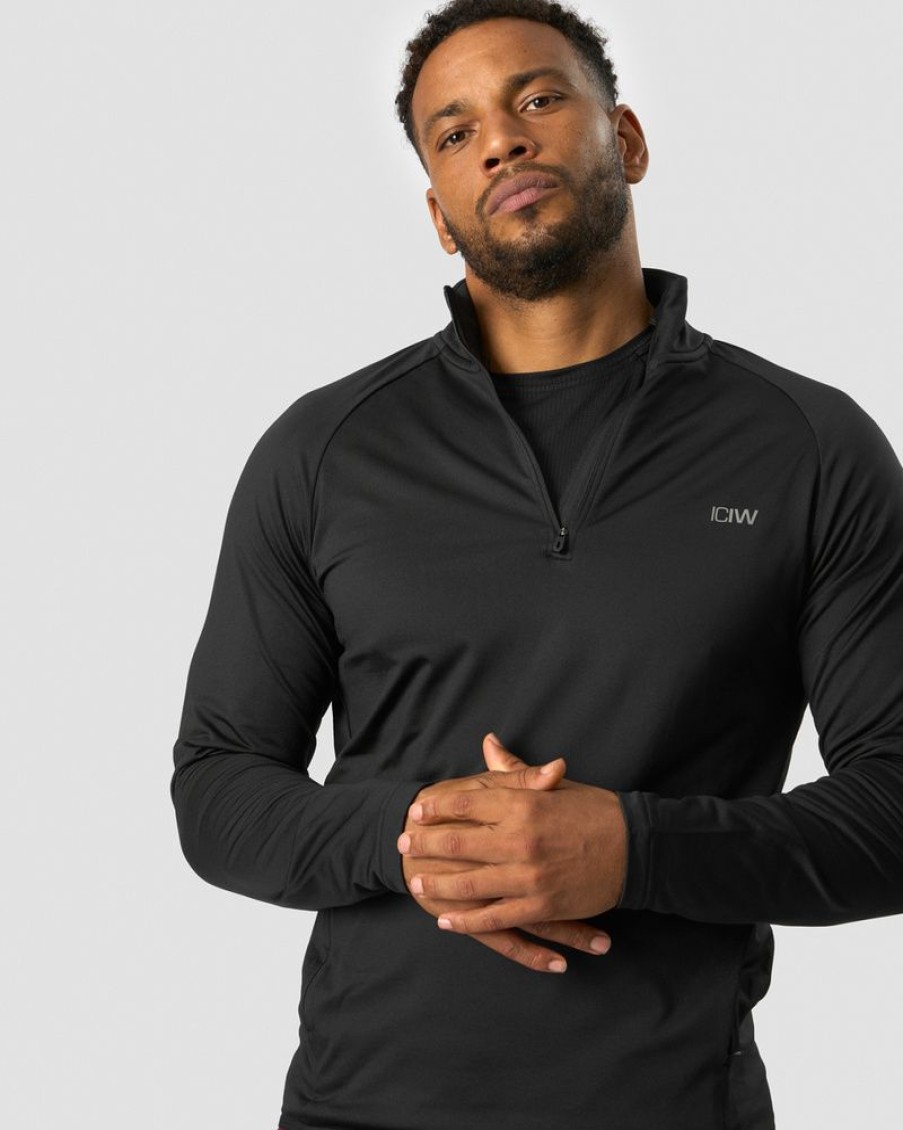 Herr ICIW Langarmat | Ultimate Training 1/4 Zip Black