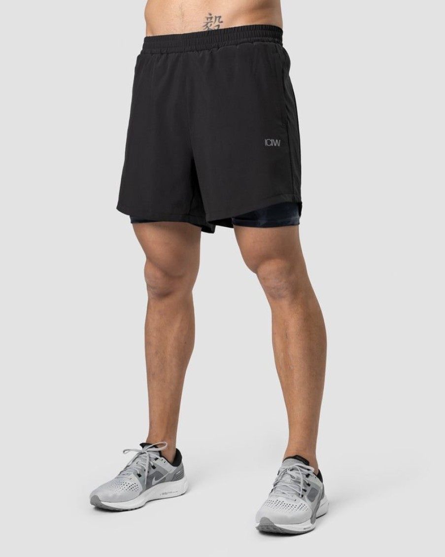 Herr ICIW Shorts | Mercury 2-In-1 Shorts Black Camo