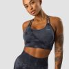 Dam ICIW Sport-Bh | Define Seamless Tie Dye Sports Bra Dark Blue