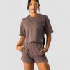 Dam ICIW T-Shirts | Revive Heavy Cropped T-Shirt Wmn Dusty Brown