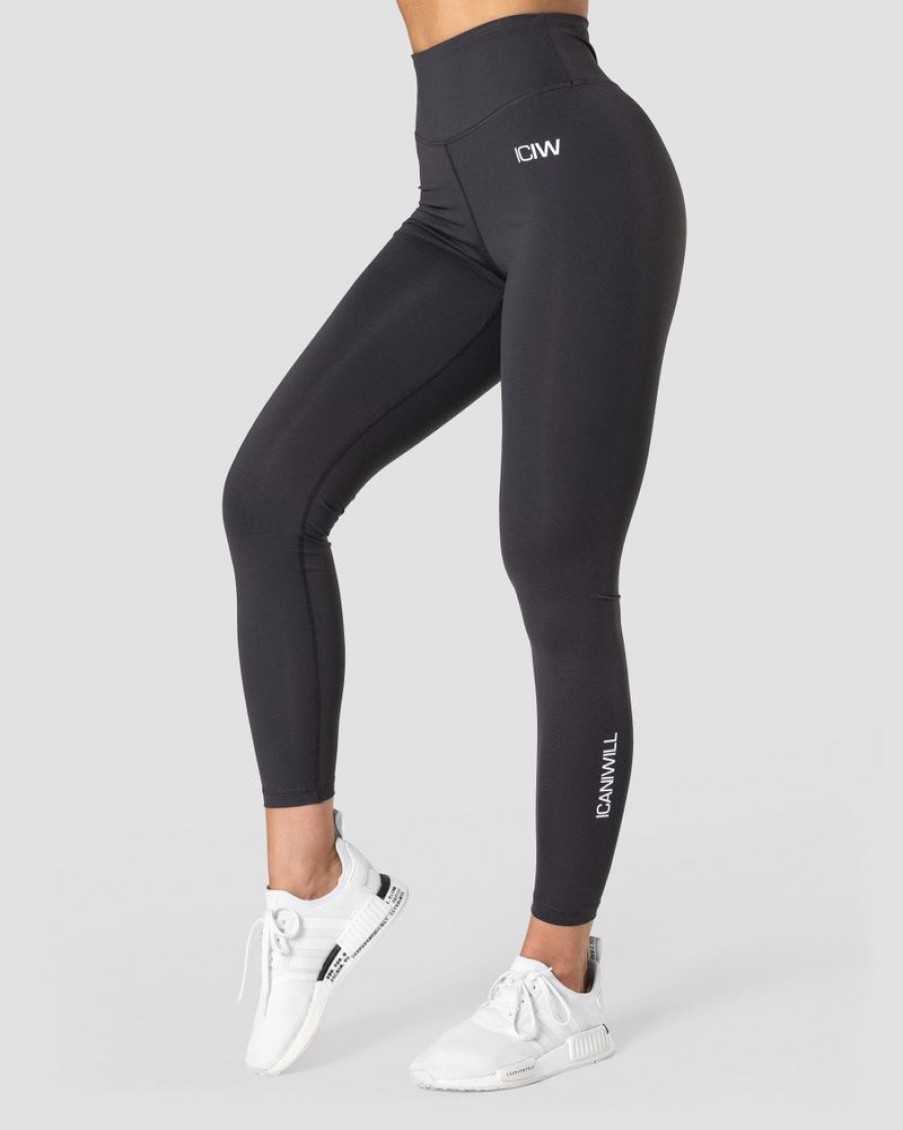 Dam ICIW Tights & Leggings | Scrunch Tights Anthracite Wmn