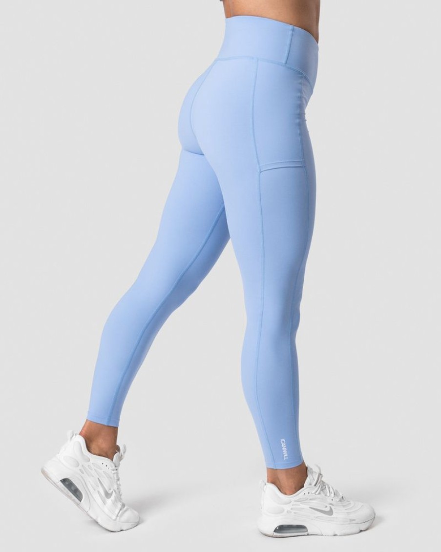 Dam ICIW Tights & Leggings | Training Tights Sky Blue Wmn