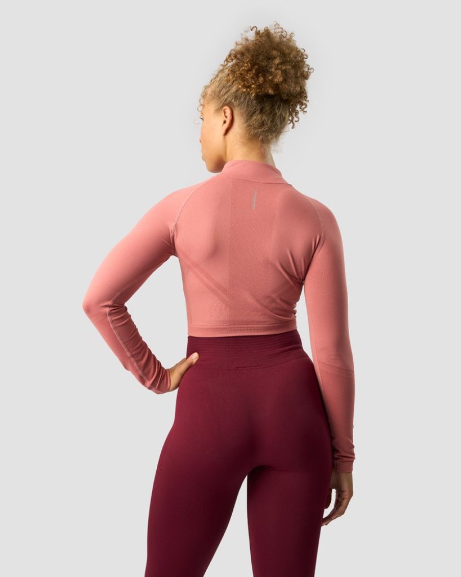 Dam ICIW Seamless | Define Cropped 1/4 Zip Rose