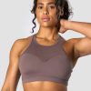 Dam ICIW Sport-Bh | Revive Mesh Sports Bra Dusty Brown