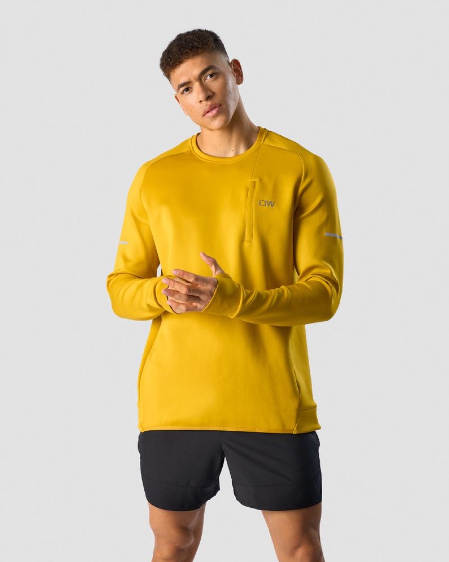 Herr ICIW Langarmat | Mercury Crewneck Mustard