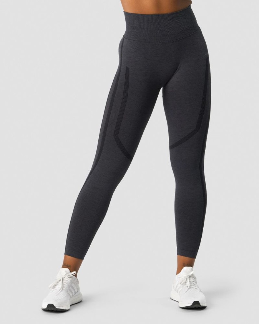 Dam ICIW Tights & Leggings | Rush Seamless Tights Graphite