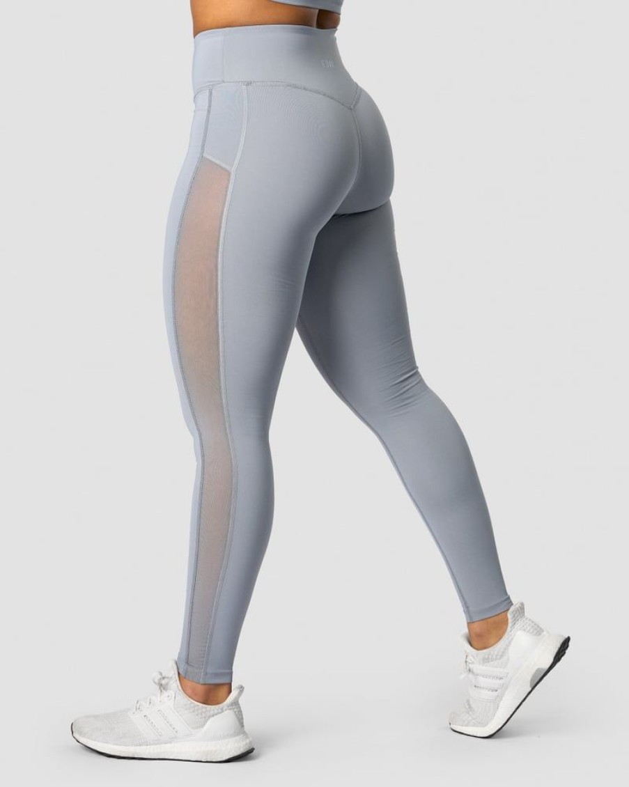 Dam ICIW Tights & Leggings | Revive Mesh Tights Wmn Dusty Blue