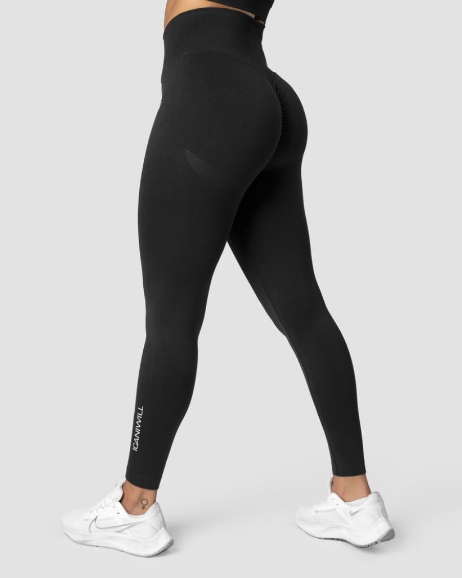 Dam ICIW Tights & Leggings | Scrunch Seamless Tights Black