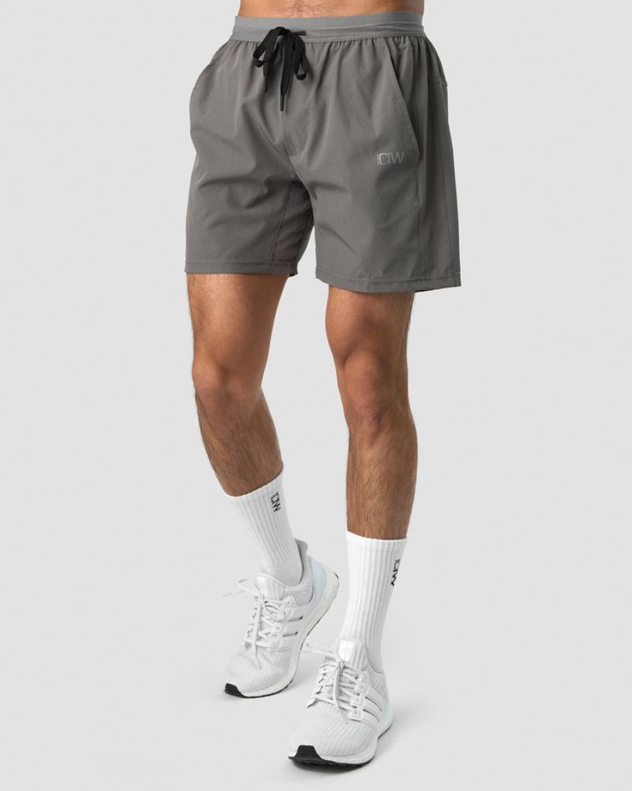 Herr ICIW Shorts | Workout 2-In-1 Shorts Dark Grey