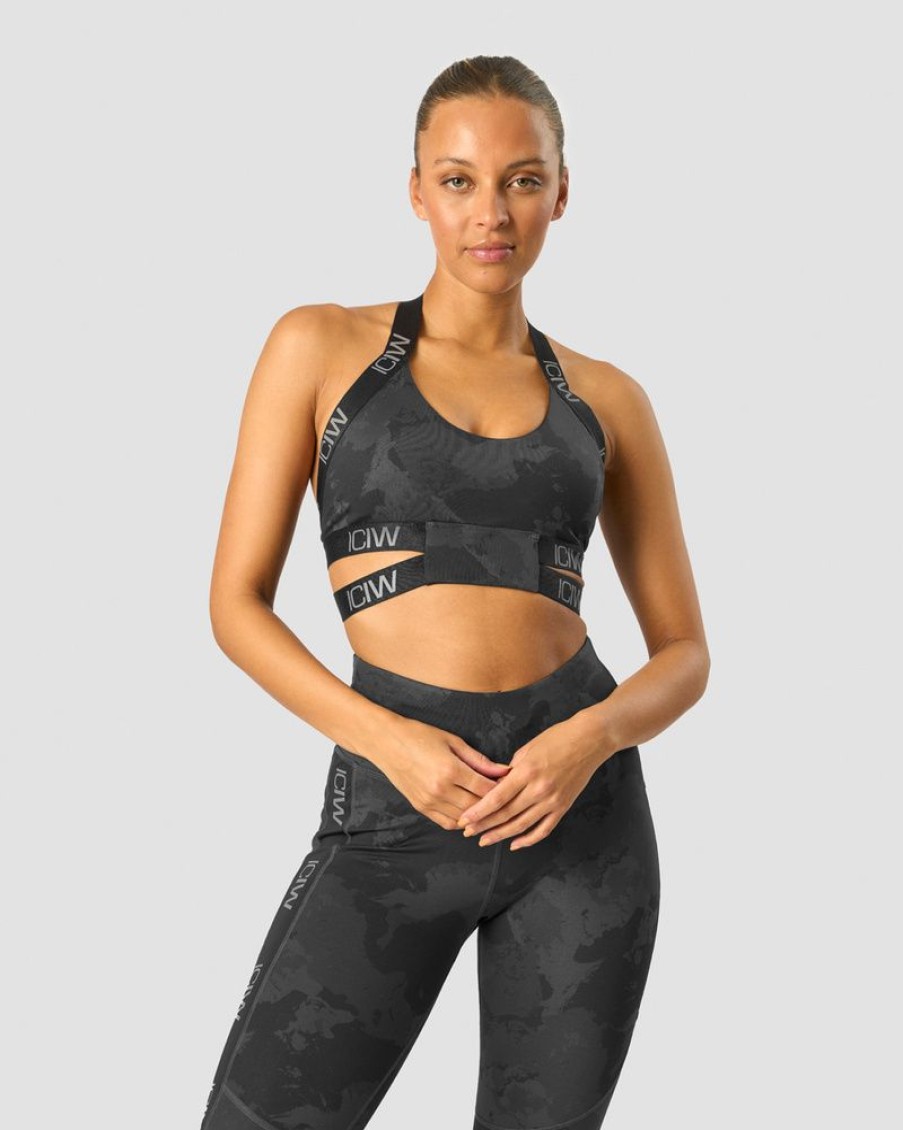 Dam ICIW Sport-Bh | Ultimate Training Sports Bra Black Camo