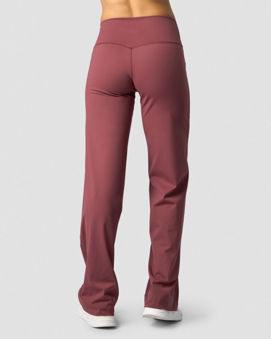 Dam ICIW Byxor | Nimble Straight Leg Pants Wild Berry