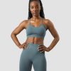 Dam ICIW Sport-Bh | Define Seamless Logo Strappy Sports Bra Jungle Green