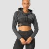 Dam ICIW Langarmat | Ultimate Training Cropped Hoodie Storm Grey