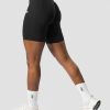 Dam ICIW Shorts | Scrunch V-Shape Biker Shorts Black