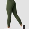 Dam ICIW Tights & Leggings | Define Seamless Scrunch Tights Autumn Green