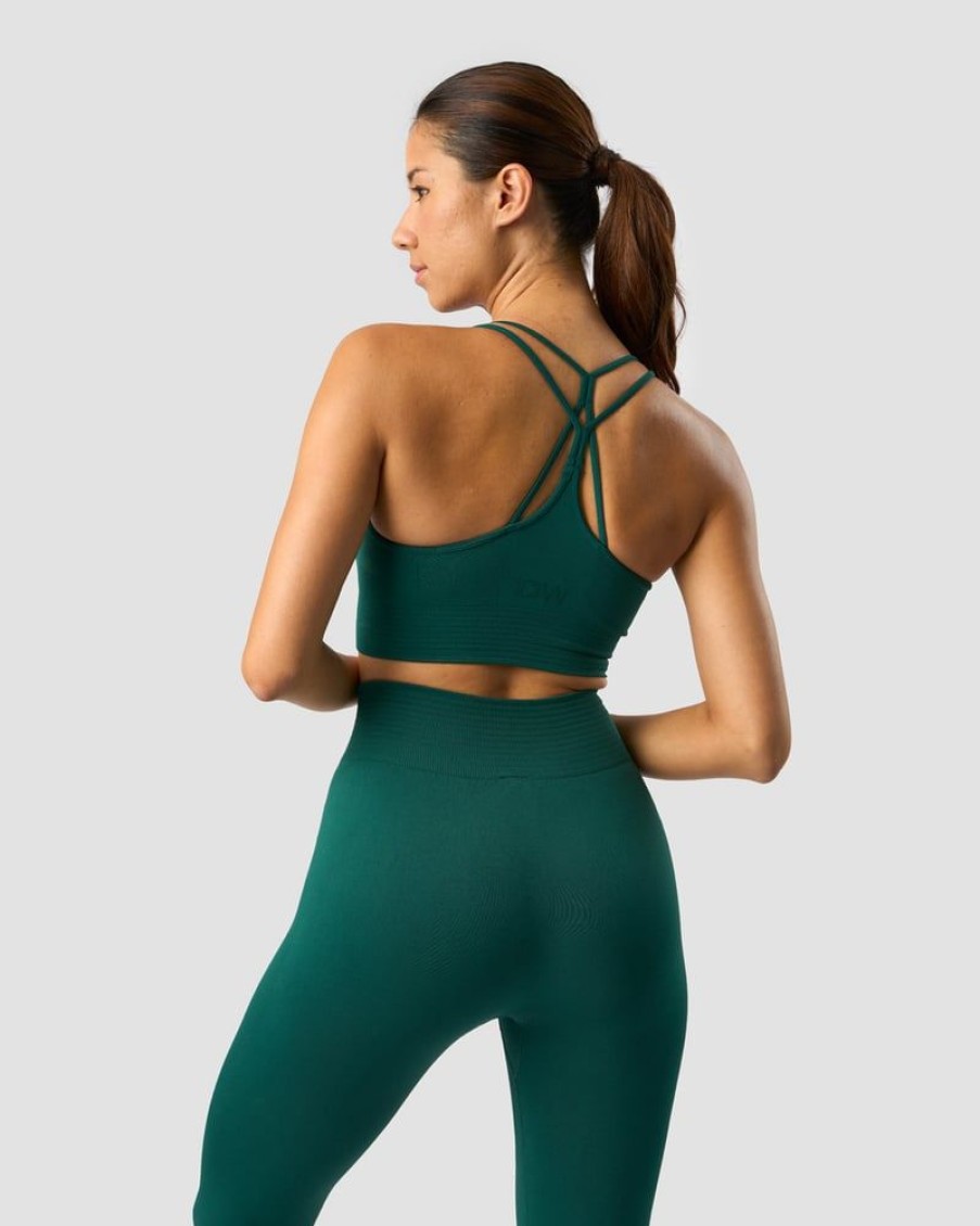 Dam ICIW Sport-Bh | Define Seamless Sports Bra Dark Green