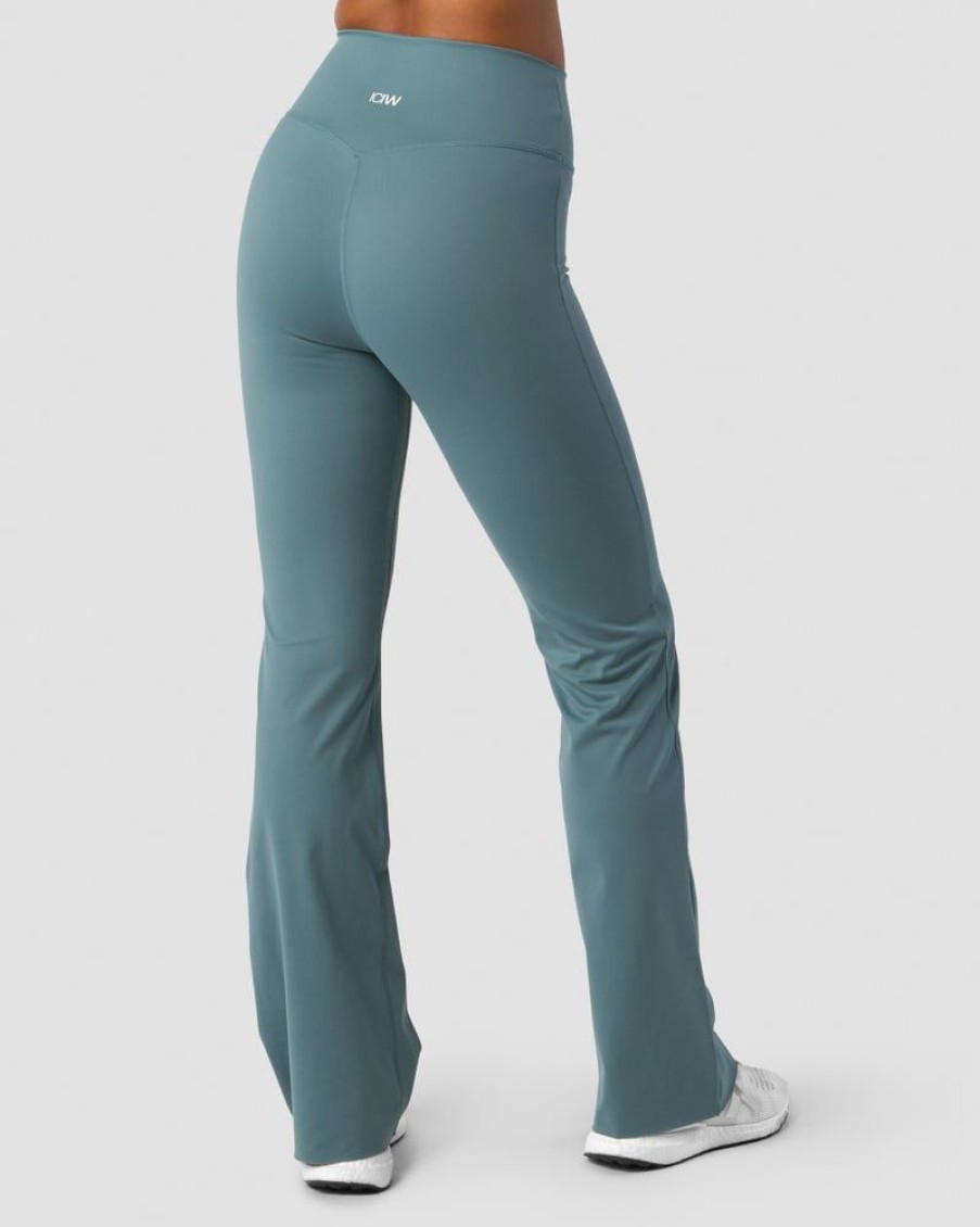 Dam ICIW Tights & Leggings | Nimble Flared Tights Steel Blue