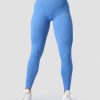 Dam ICIW Tights & Leggings | Ribbed Define Seamless Pocket Tights Pacific Blue