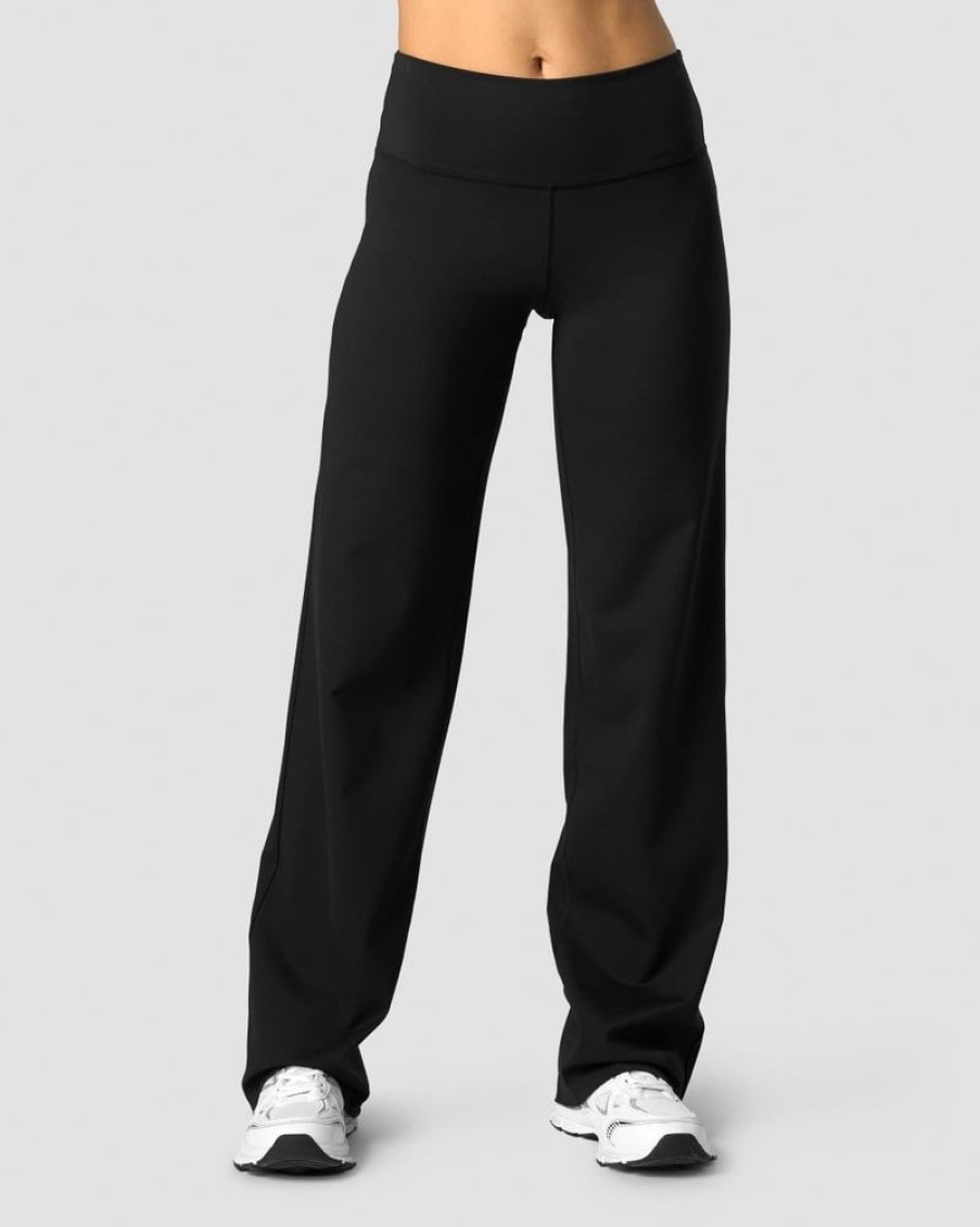 Dam ICIW Byxor | Nimble Straight Leg Pants Black