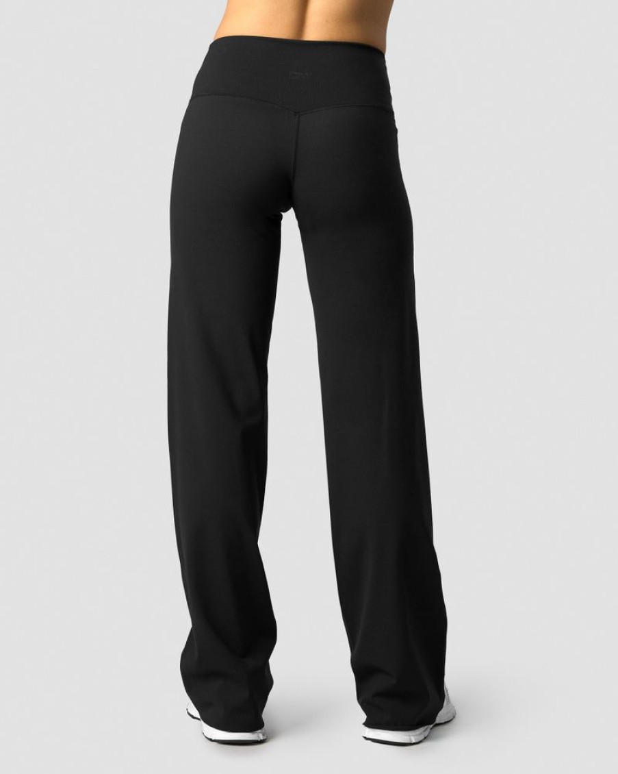 Dam ICIW Byxor | Nimble Straight Leg Pants Black