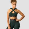 Dam ICIW Sport-Bh | Ultimate Training Hoodie Sports Bra Deep Green