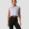 Dam ICIW Traningslinnen | Stride Cropped Tank Wmn Light Blue