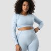 Dam ICIW Seamless | Blick Seamless Crop Top Light Blue