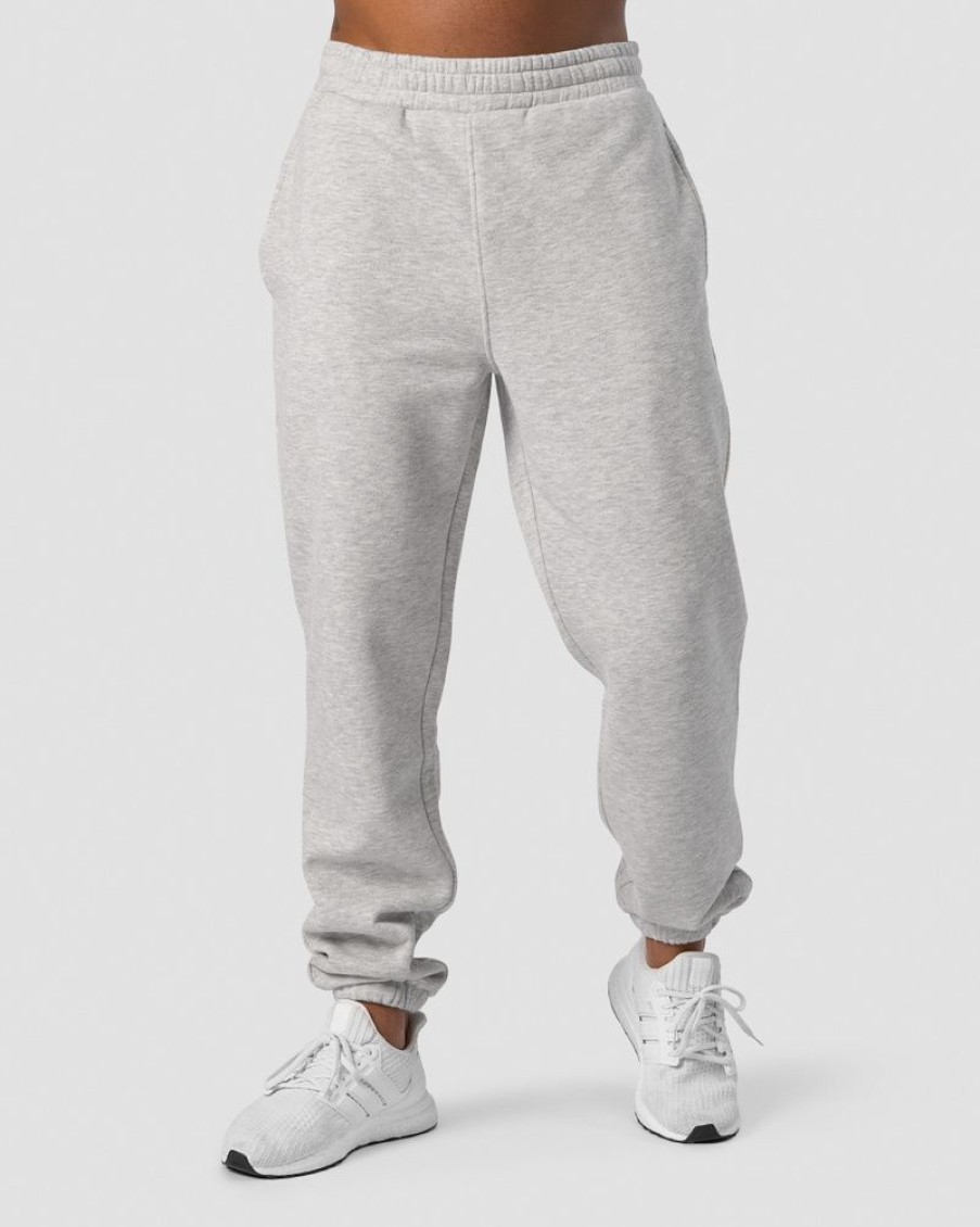 Herr ICIW Byxor | Everyday Sweatpants Men Light Grey Melange