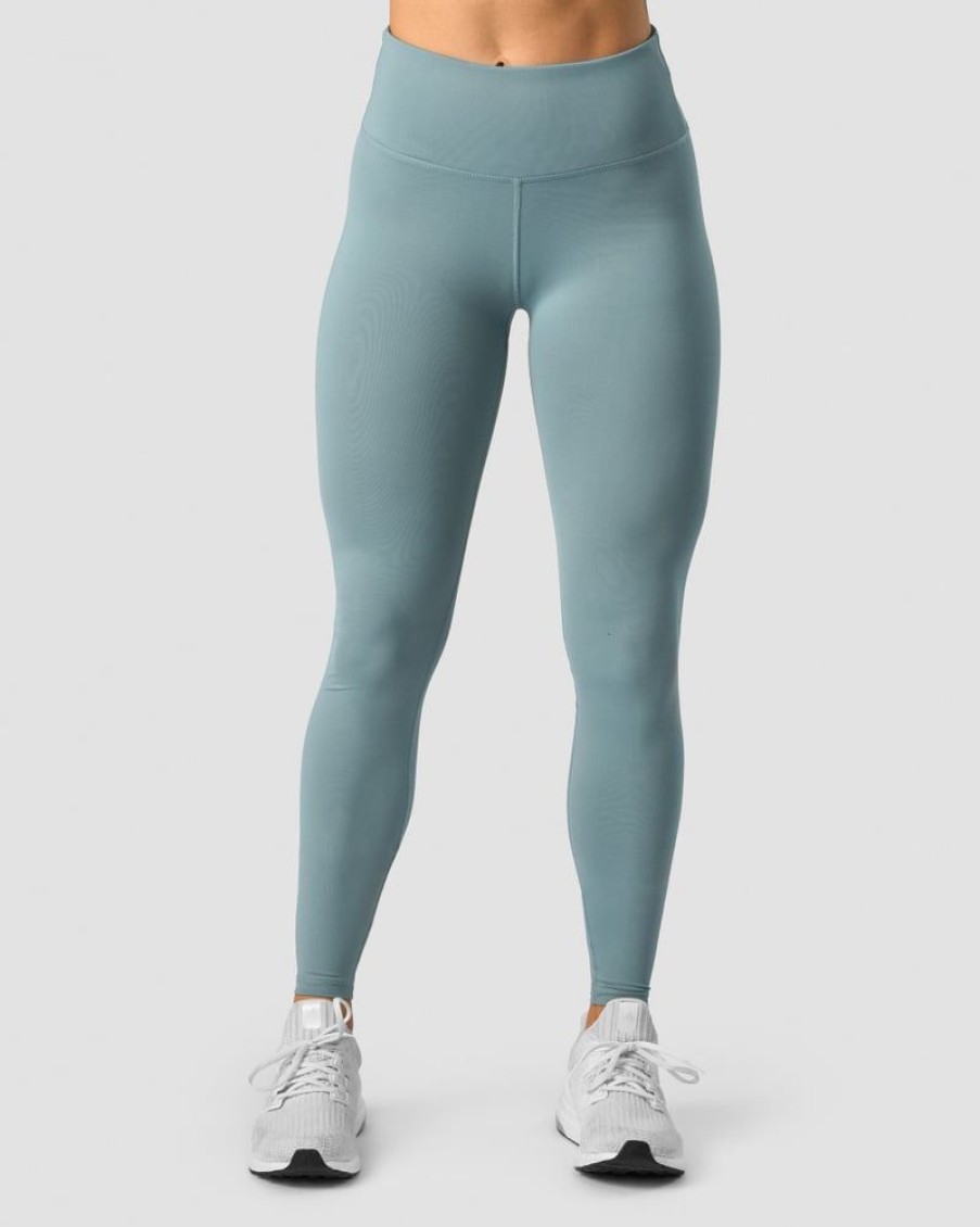 Dam ICIW Tights & Leggings | Classic V-Shape Tights Tall Steel Blue