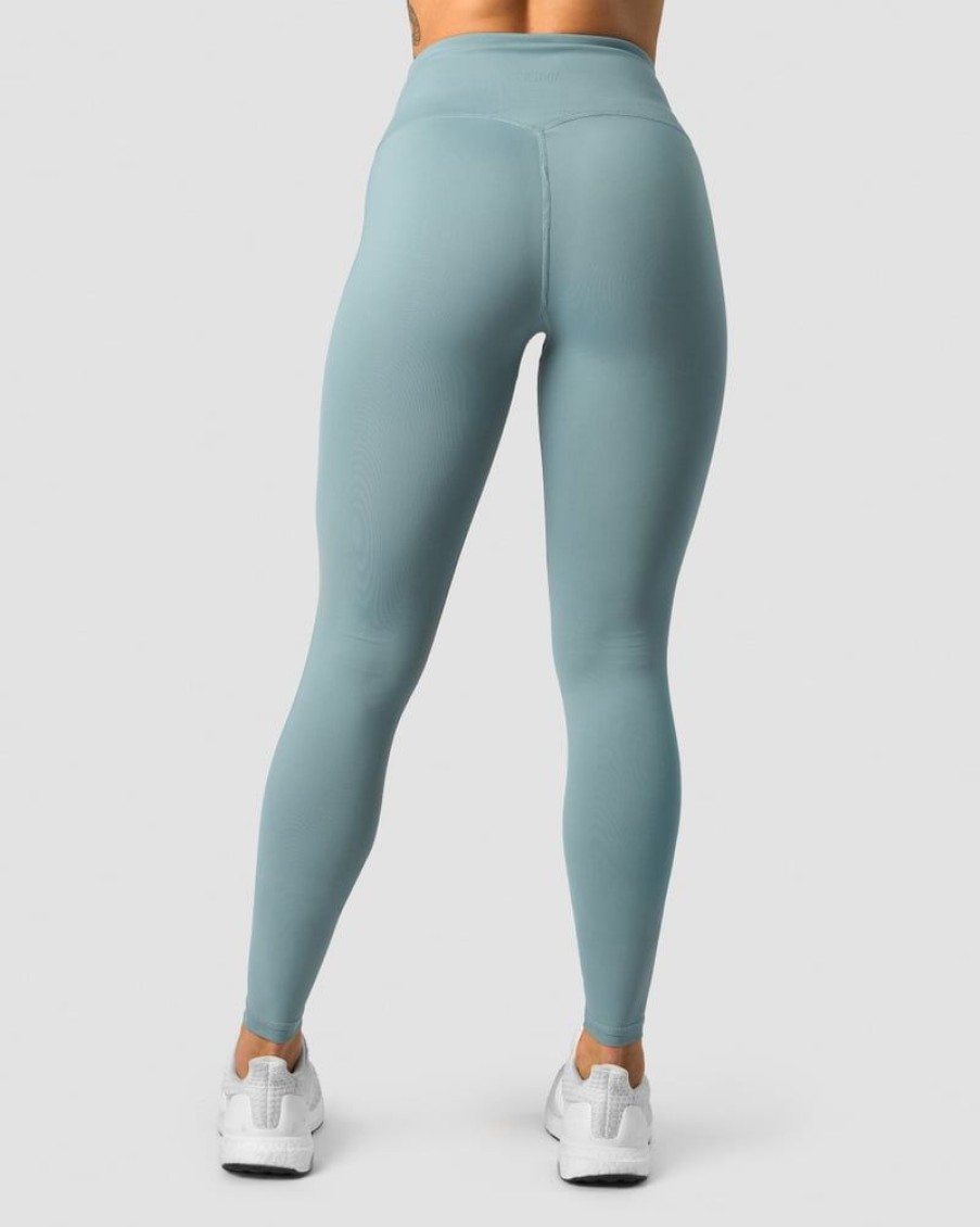 Dam ICIW Tights & Leggings | Classic V-Shape Tights Tall Steel Blue