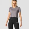 Dam ICIW T-Shirts | Everyday Cropped T-Shirt Grey