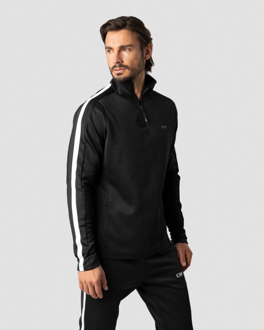 Herr ICIW Langarmat | Track 1/4 Zip Jacket Black Men