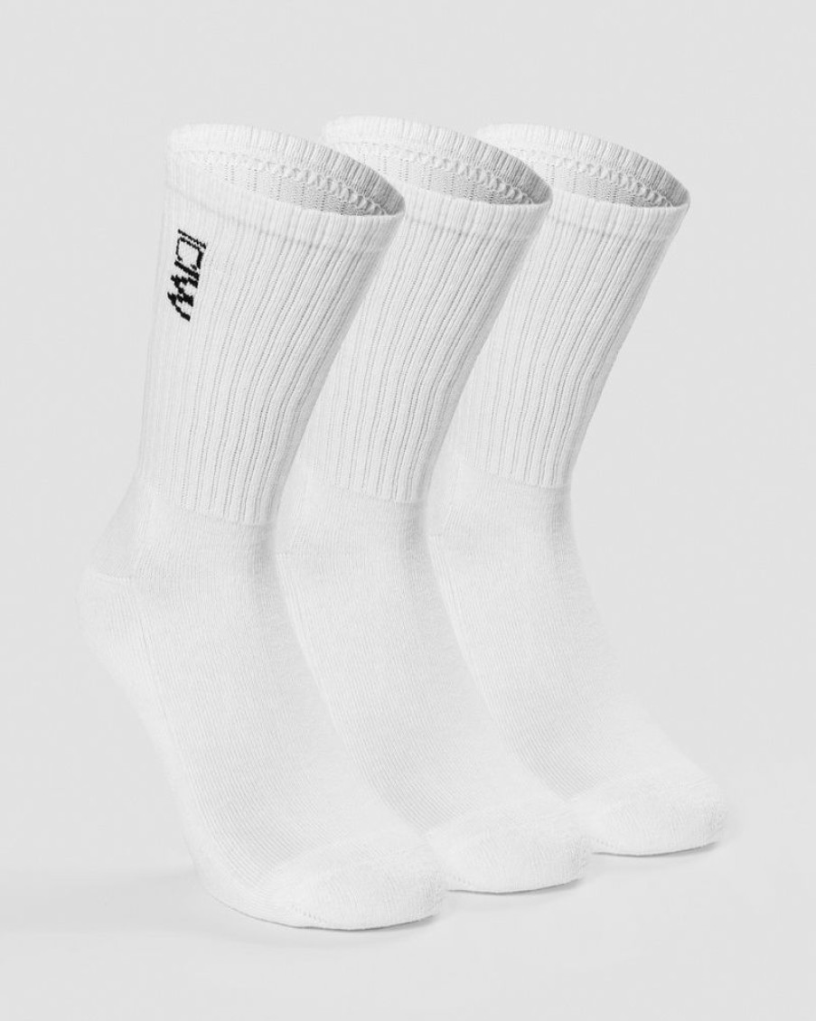 Dam ICIW Strumpor | Training Socks 3-Pack White