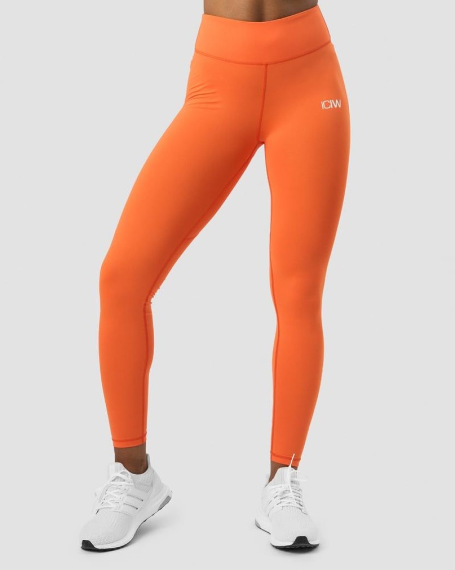 Dam ICIW Tights & Leggings | Scrunch V-Shape Tights Orange