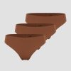 Dam ICIW Underklader | Soft Thong 3-Pack Cinnamon