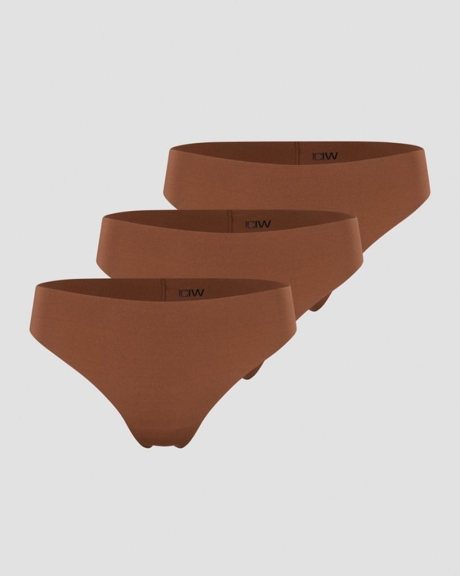 Dam ICIW Underklader | Soft Thong 3-Pack Cinnamon