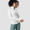 Dam ICIW Langarmat | Mercury Zipper Fleece Wmn White