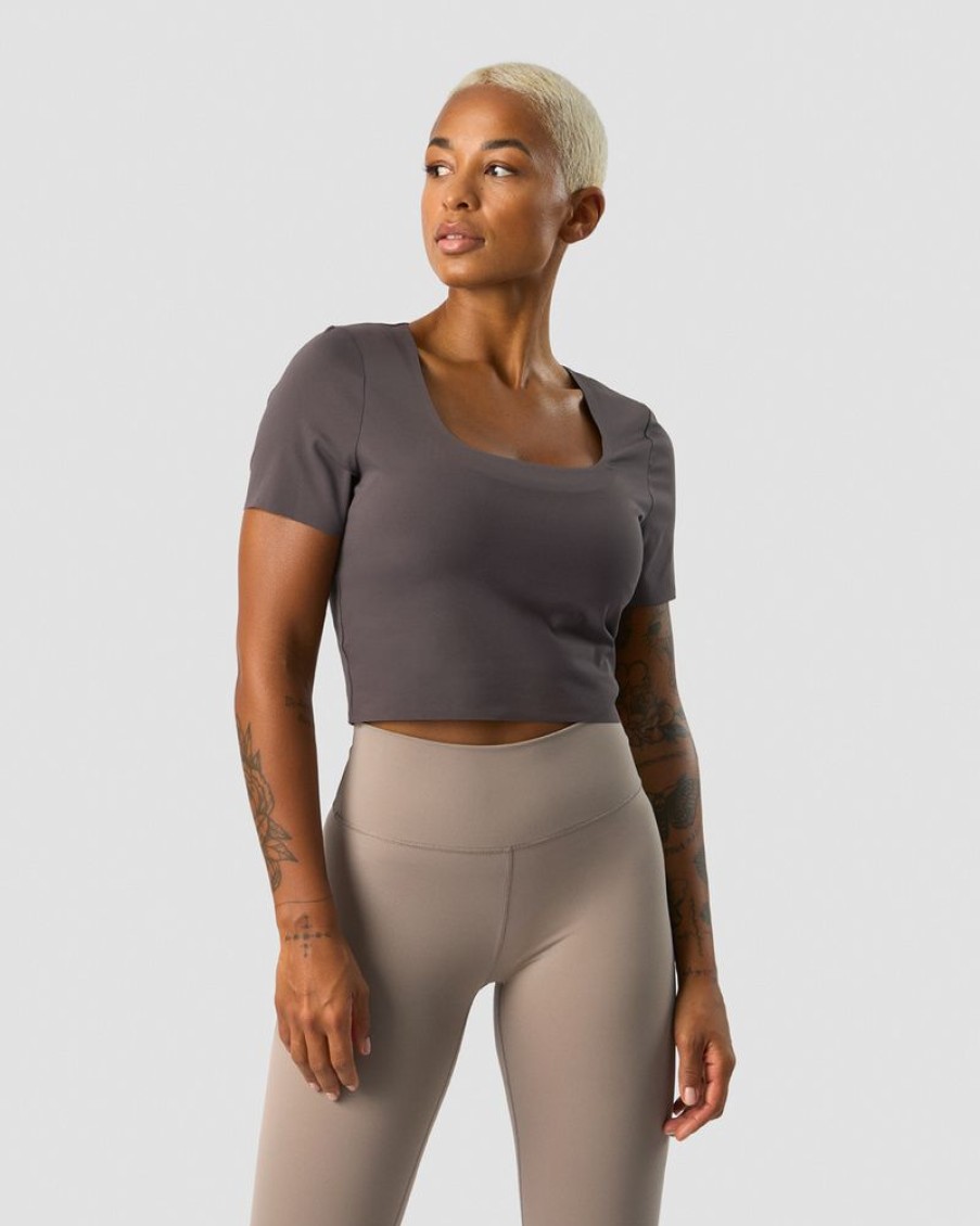 Dam ICIW T-Shirts | Nimble Soft Cropped T-Shirt Clay