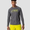 Herr ICIW Langarmat | Smash Padel Mesh Longsleeve Grey Melange Men