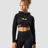 Dam ICIW Langarmat | Ultimate Training Cropped Hoodie Black