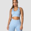 Dam ICIW Sport-Bh | Rush Seamless Sports Bra Powder Blue Melange