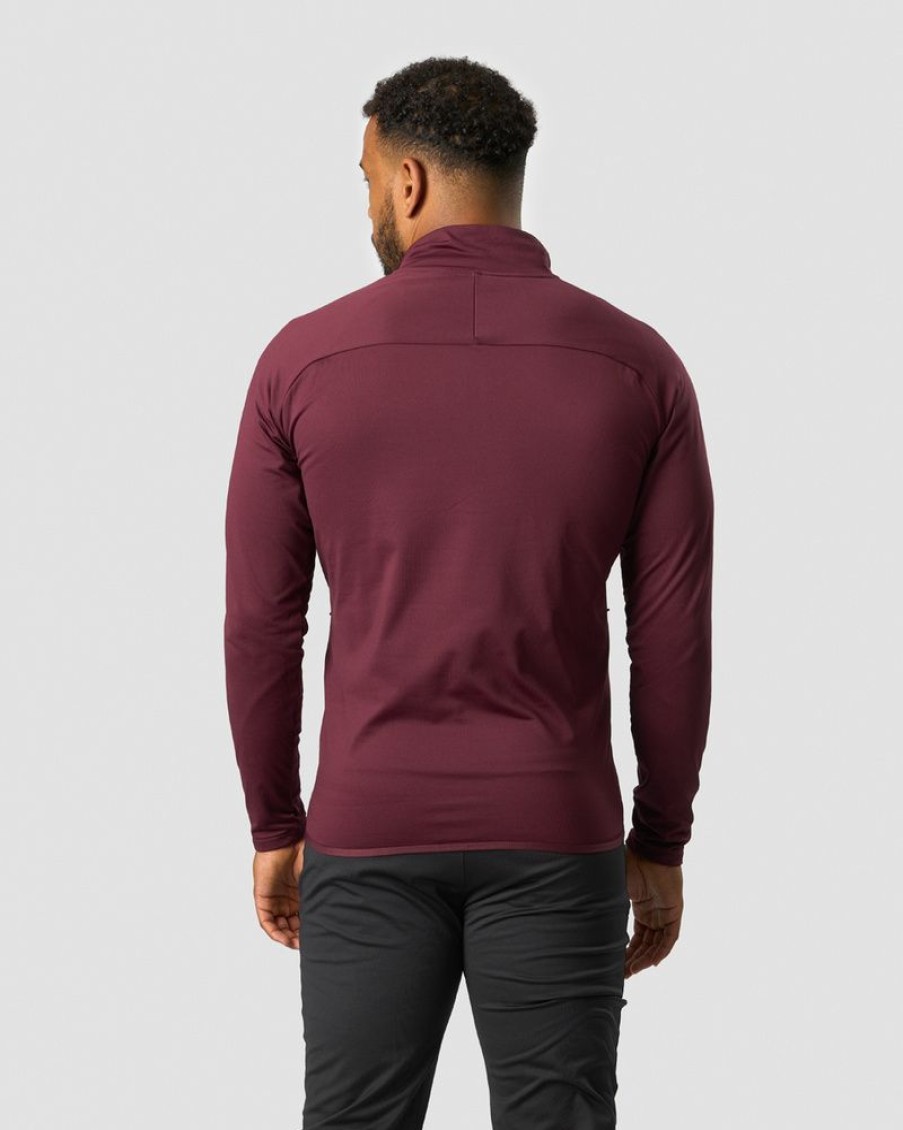 Herr ICIW Langarmat | Ultimate Training 1/4 Zip Burgundy