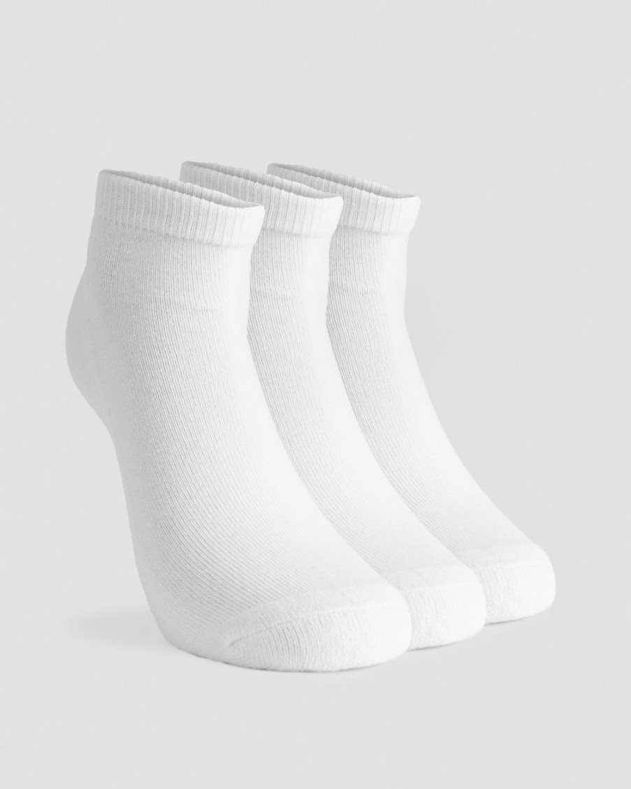 Dam ICIW Strumpor | Ankle Socks 3-Pack White