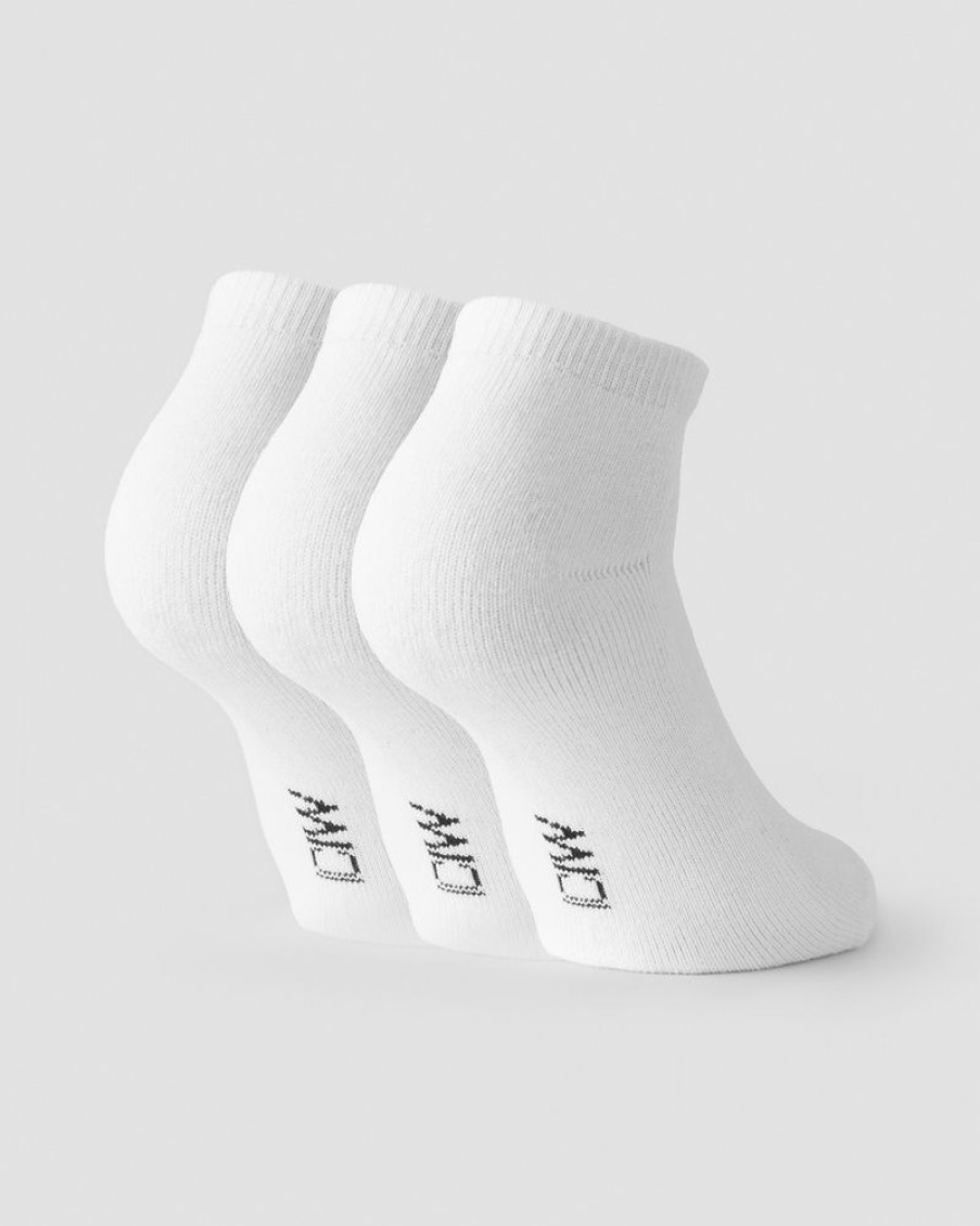 Dam ICIW Strumpor | Ankle Socks 3-Pack White