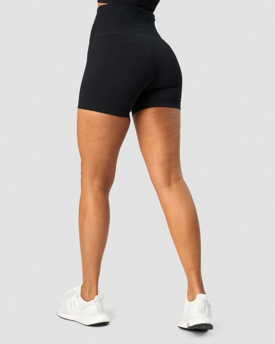 Dam ICIW Seamless | Ribbed Define Seamless Pocket Shorts Black