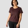 Dam ICIW T-Shirts | Stride T-Shirt Wmn Burgundy