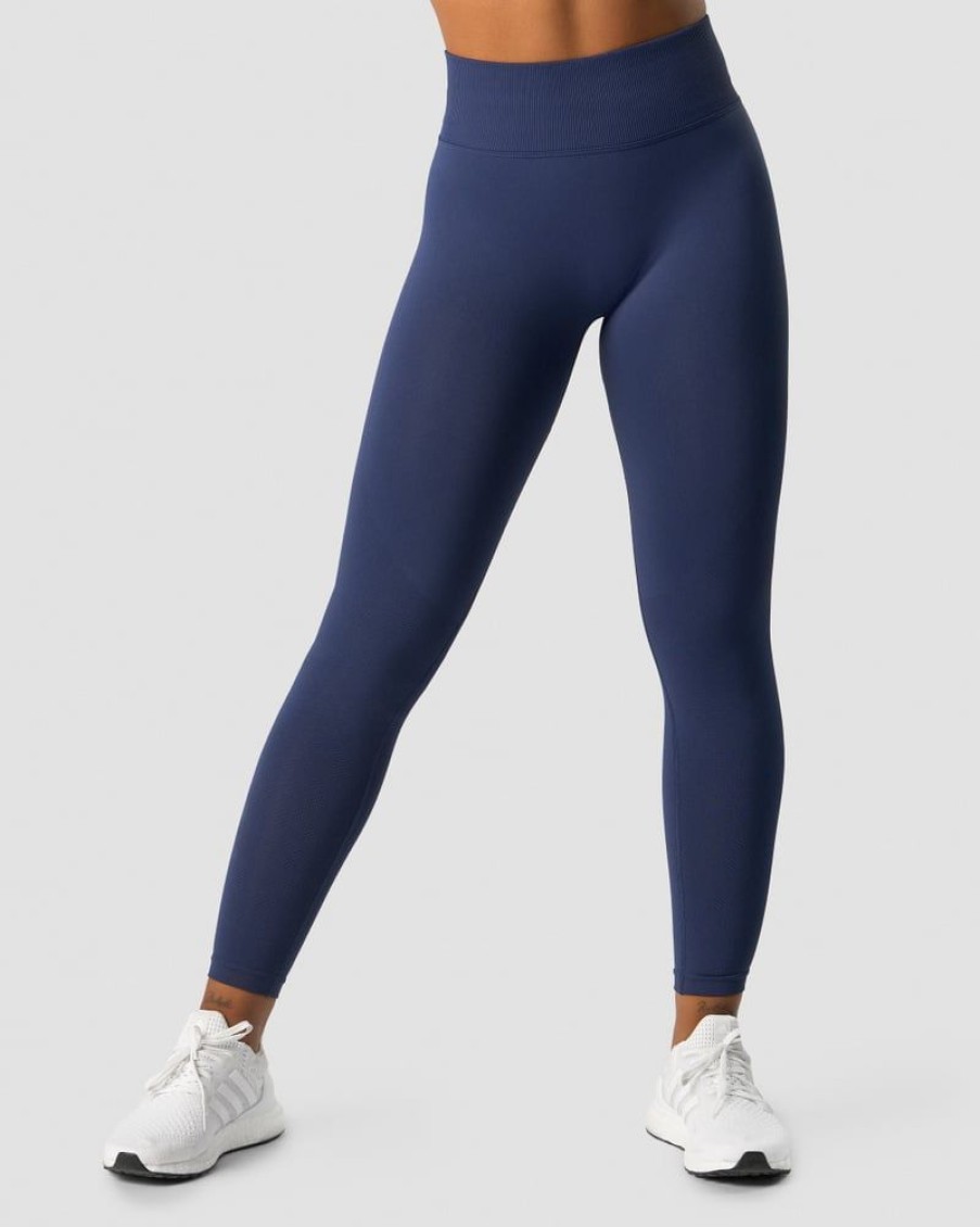 Dam ICIW Tights & Leggings | Define Seamless V-Shape Tights Navy